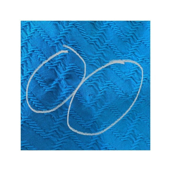 Calvin Klein Sleeveless Round Neck Textured Knit Azure Blue Sheath Dress Size 14 - Picture 9 of 9